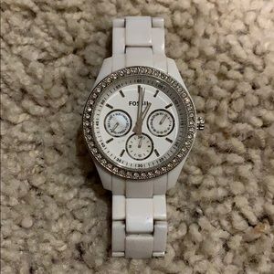 Fossil Women’s Rhinestone Watch (needs battery)